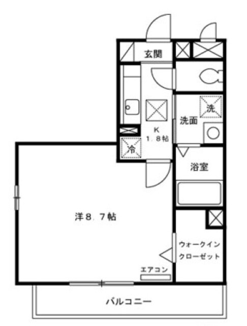 ハイムMoCoの物件間取画像