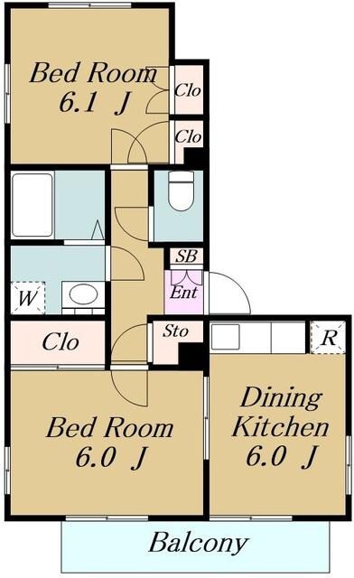メゾントキの物件間取画像
