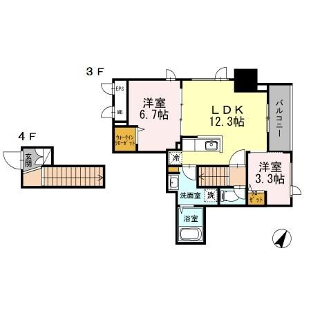セルティスコートの物件間取画像