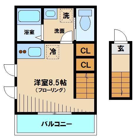 ディアコート東長崎の物件間取画像