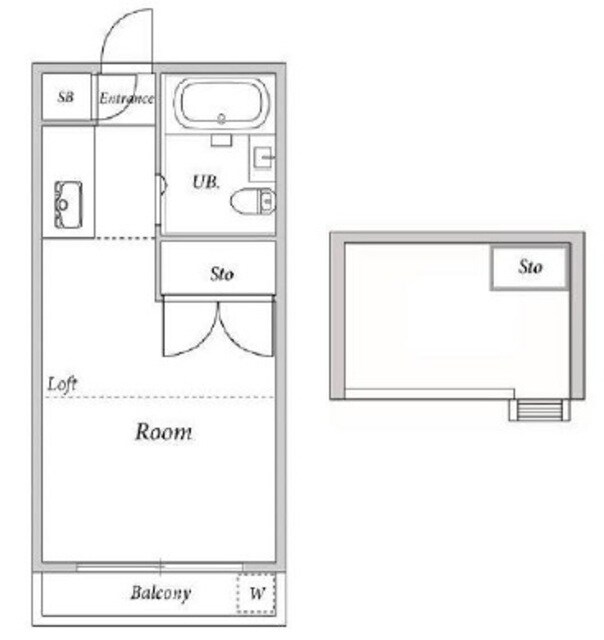 スカイクルーズ中台の物件間取画像