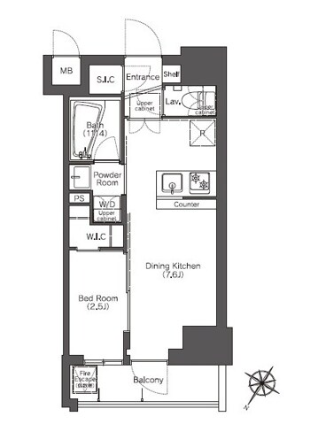 コンフォリア滝野川の物件間取画像