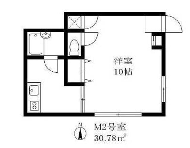 ウイング塩山の物件間取画像