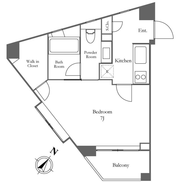KDXレジデンス麻布仙台坂の物件間取画像