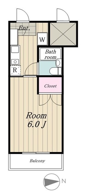 スペーシア池上の物件間取画像