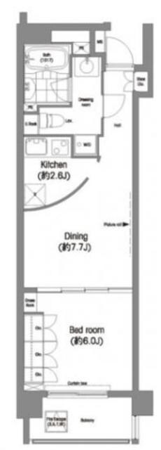 コンフォリア西麻布の物件間取画像