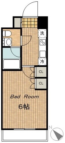 プラウドフラット目黒行人坂の物件間取画像