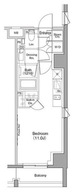 ザ・パークハビオ恵比寿プレイスの物件間取画像