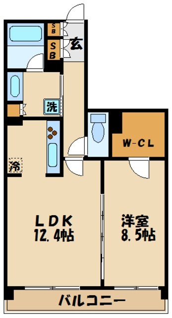リージア経堂テラスガーデンの物件間取画像