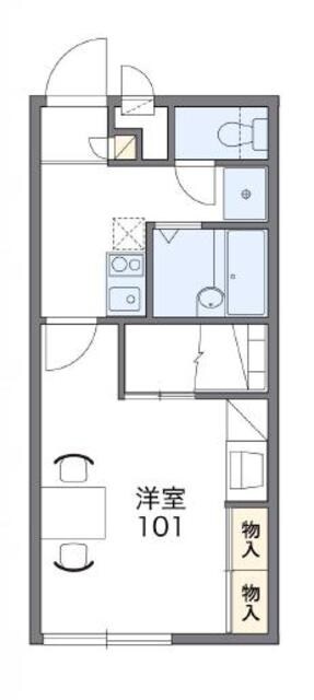 レオパレスグリーンパークアオキの物件間取画像