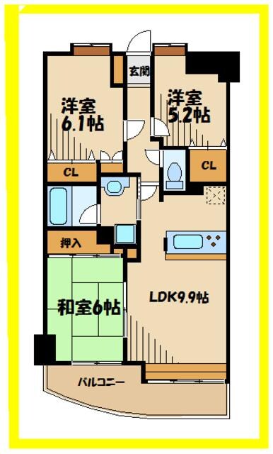 K&Aビルの物件間取画像