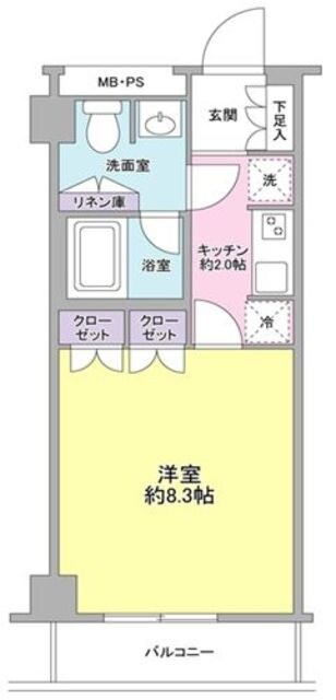 セジュール市ヶ尾の物件間取画像