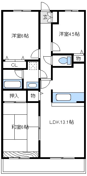 フォレストパーク相模原の物件間取画像