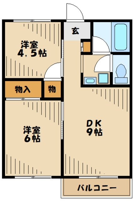 秋元ファミリーハイツIIの物件間取画像