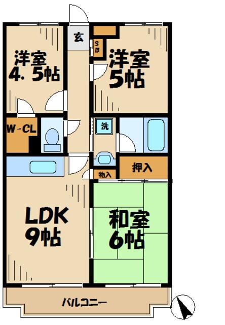 コーラルプラザの物件間取画像