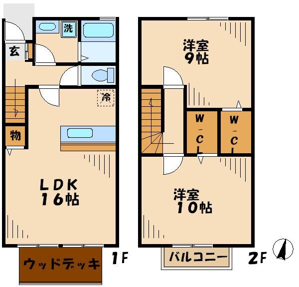 ローズコート真光寺の物件間取画像