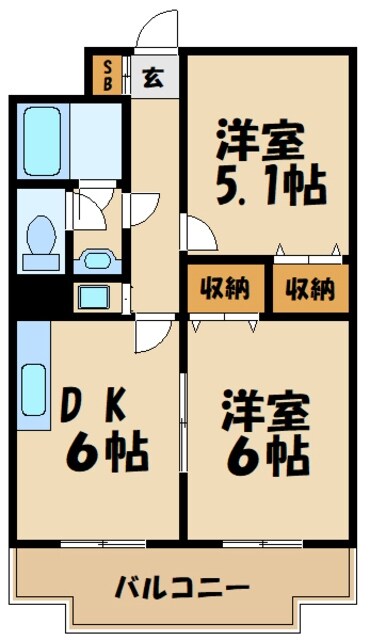 デイム橋本の物件間取画像