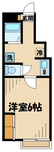 レオパレスメルベーユIIの物件間取画像