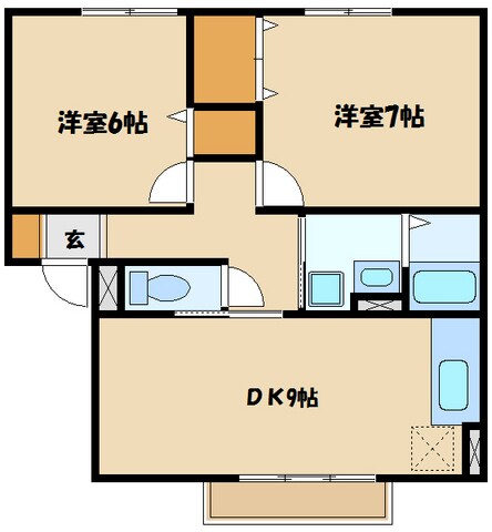 クレセントの物件間取画像