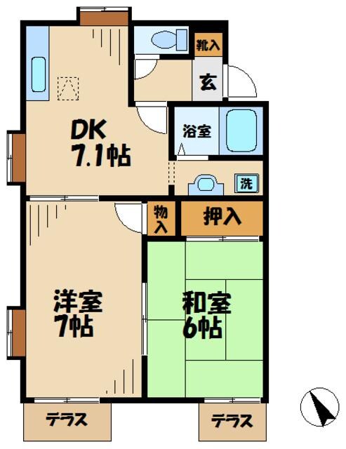 パークハイツの物件間取画像
