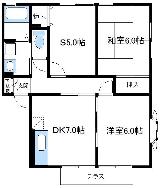 クイーンズコートの物件間取画像