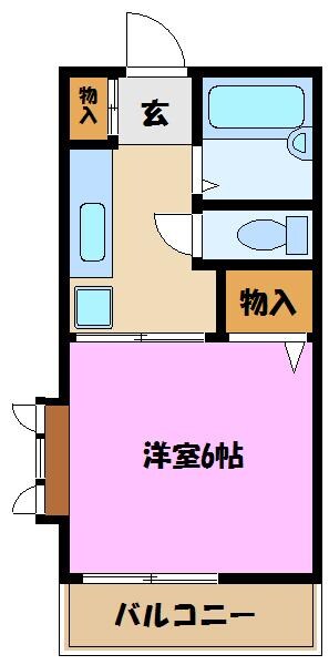 メゾンドシャルポンティエ2の物件間取画像
