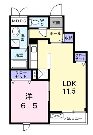 クレール青葉台の物件間取画像
