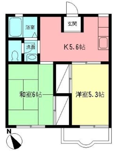 グリーンパークの物件間取画像