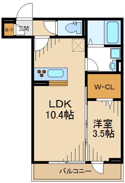 クレール相模原の物件間取画像