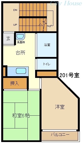シティハイツ相模大野の物件間取画像