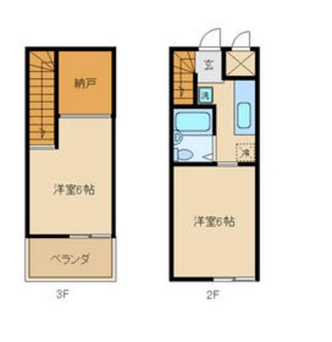 スズキパル下柚木の物件間取画像
