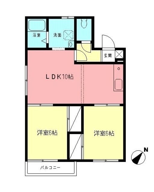 ホワイトペルテCの物件間取画像