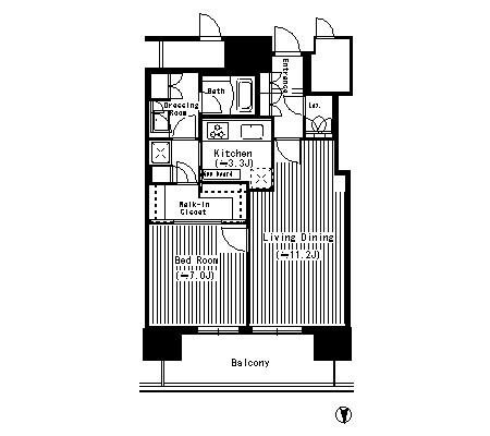 パークシティ武蔵小杉 ステーションフォレストタワーの物件間取画像