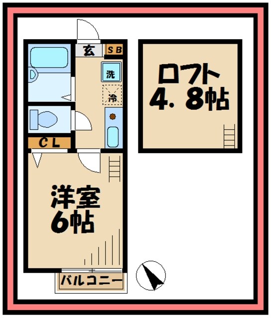 マピエス東生田MASEの物件間取画像