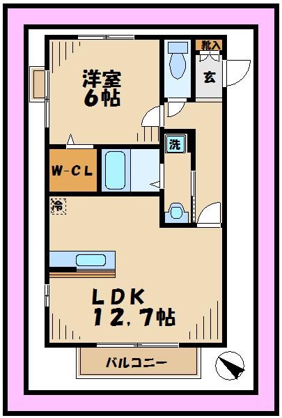モナリエの物件間取画像