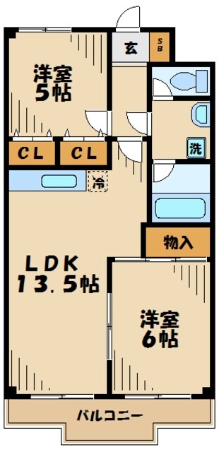 グリーンヴァレー松澤の物件間取画像