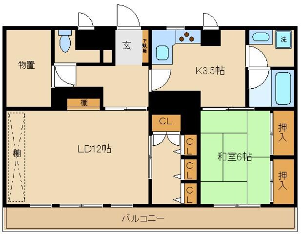 アーバン・ドヌールの物件間取画像