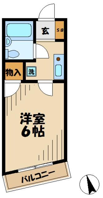 第6メゾン中澤の物件間取画像