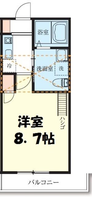 アノンテラス枡形の物件間取画像