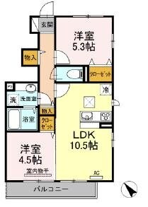 Niji-cortの物件間取画像