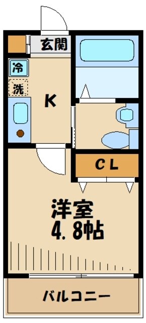DEN生田の物件間取画像