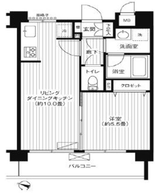 ブランネージュ多摩川の物件間取画像