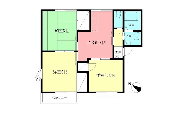 エイム Iの物件間取画像
