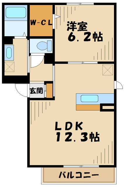 ドエルEBINAの物件間取画像