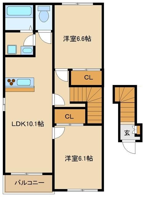 パラディの物件間取画像