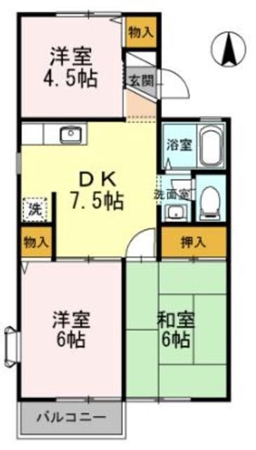 ハイツひまわりの物件間取画像