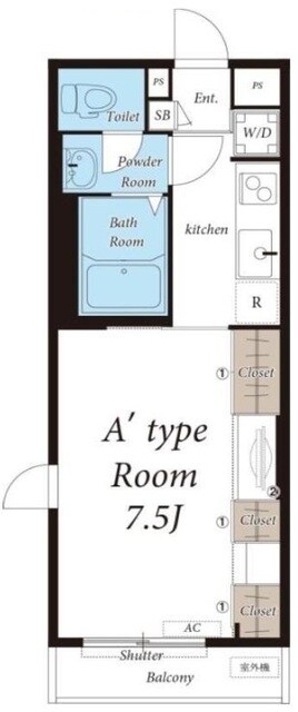 リブリ・アリエッタ アサミの物件間取画像