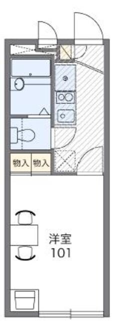 レオパレスエキノックスBの物件間取画像