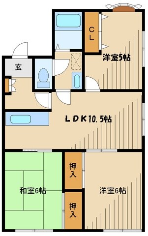 グレイスコートBの物件間取画像