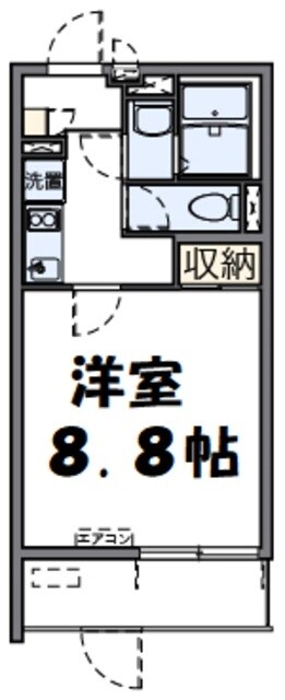 クレイノアンジュ鶴間の物件間取画像